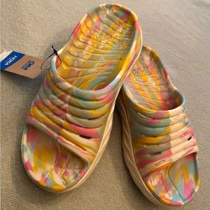 Hoka One One x Free People Movement Ora Slide Luna Marble Size 7